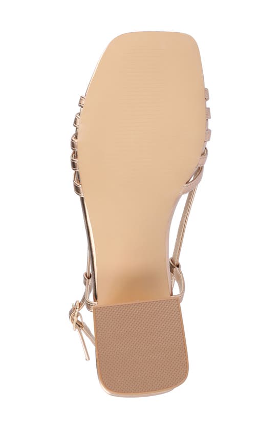 Shop Journee Collection Shayana Block Heel Slingback Sandal In Rose Gold