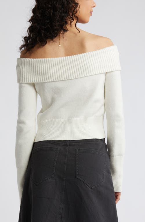 Shop Bp. Off The Shoulder Sweater In Ivory