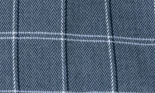 Miles The Label Kids' Windowpane Check Overshirt In Navy