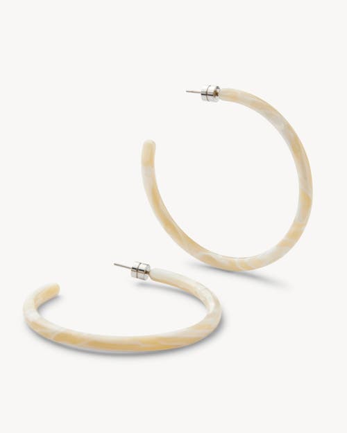 Machete Large Hoops In Ivory