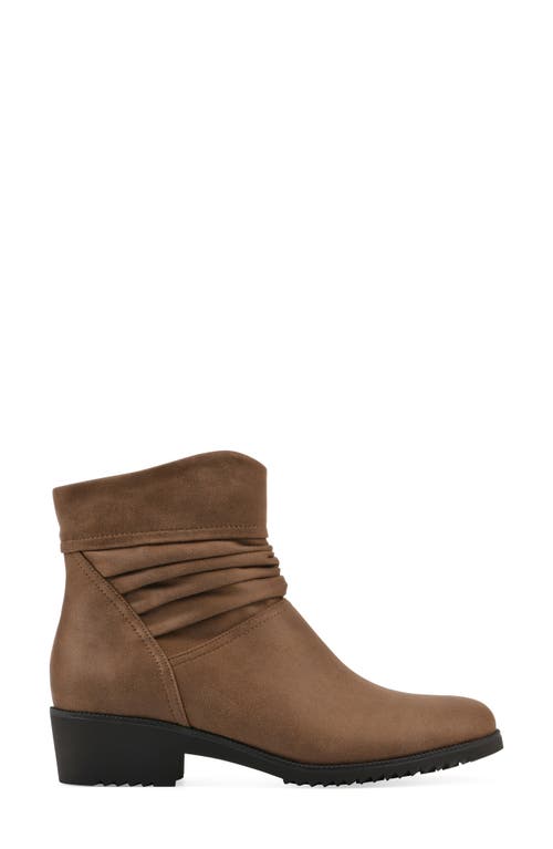 Cliffs By White Mountain Durbon Scrunch Bootie In Light Brown Fabric