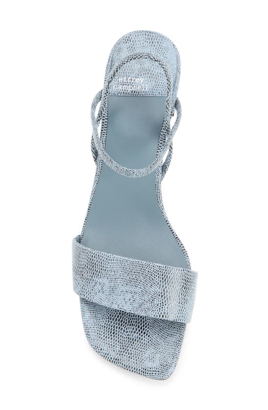 Shop Jeffrey Campbell Adapt Slingback Sandal In Blue Lizard