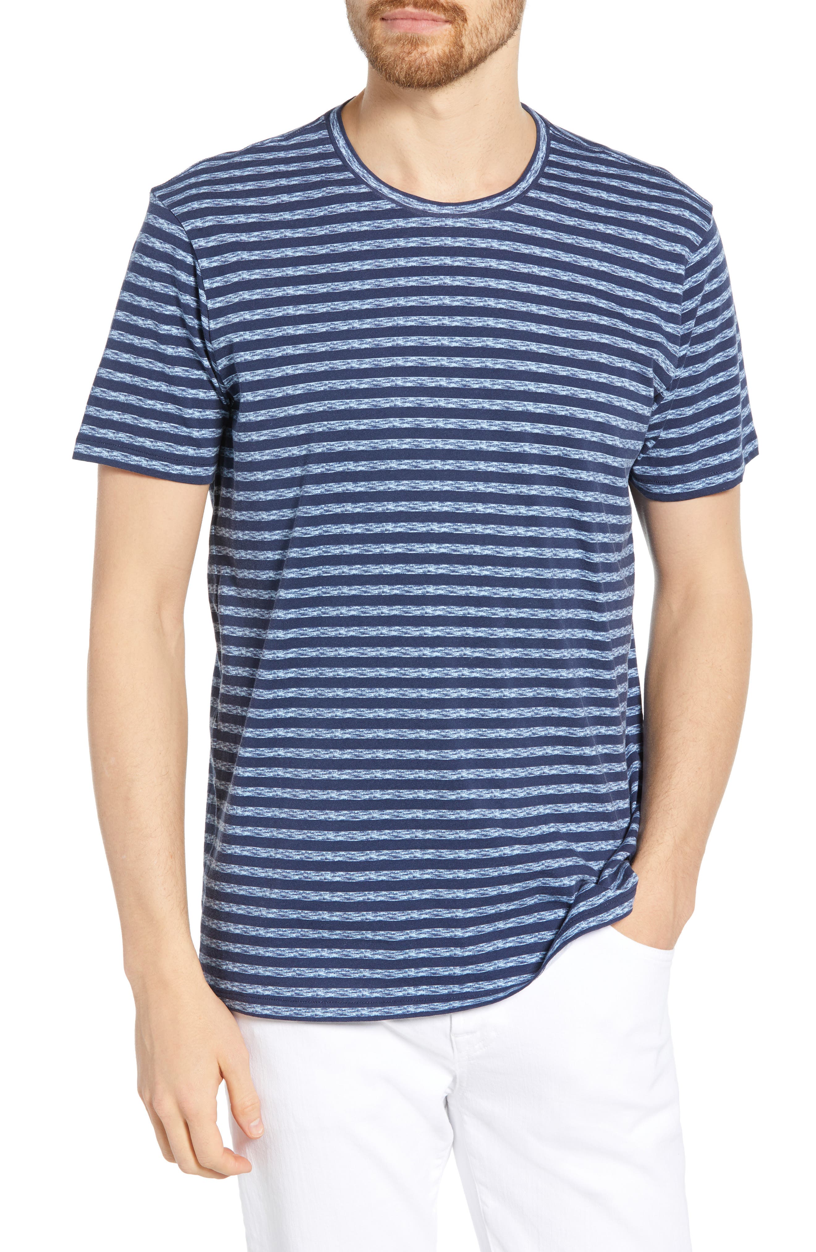 Bonobos Quay Stripe T-Shirt, Blue