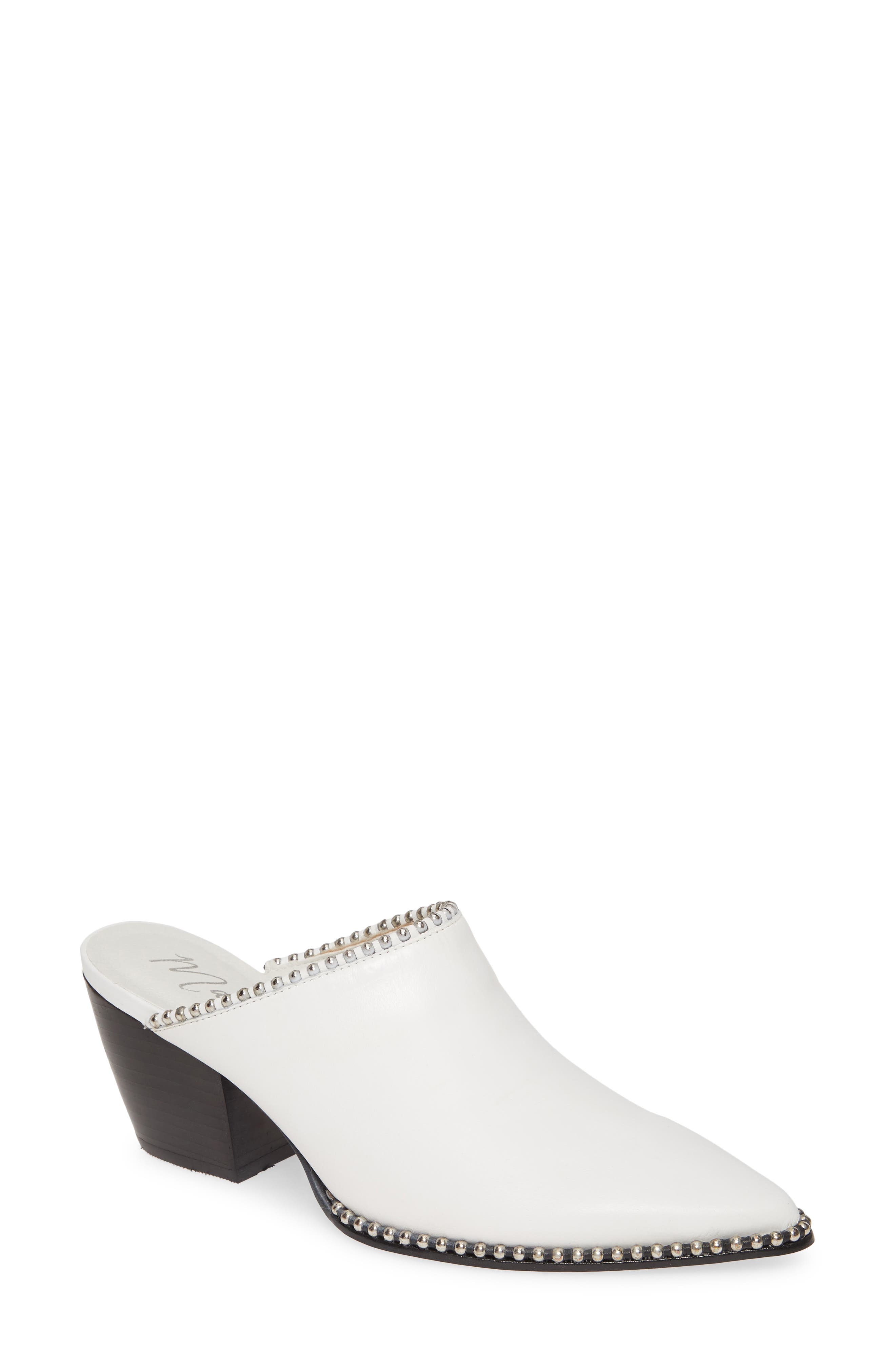 Matisse Zandra Studded Mule- White