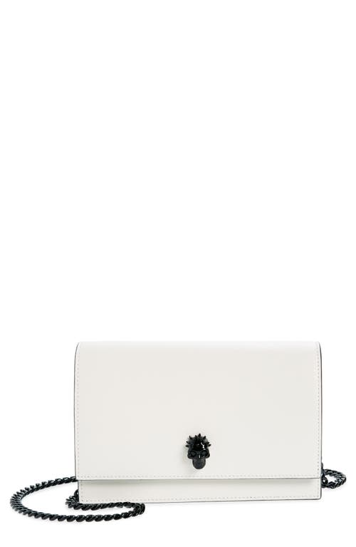 Alexander McQueen Small Skull Leather Crossbody Bag in Soft Ivory at Nordstrom