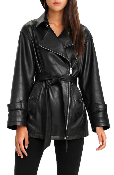 BFF Belted Leather Jacket