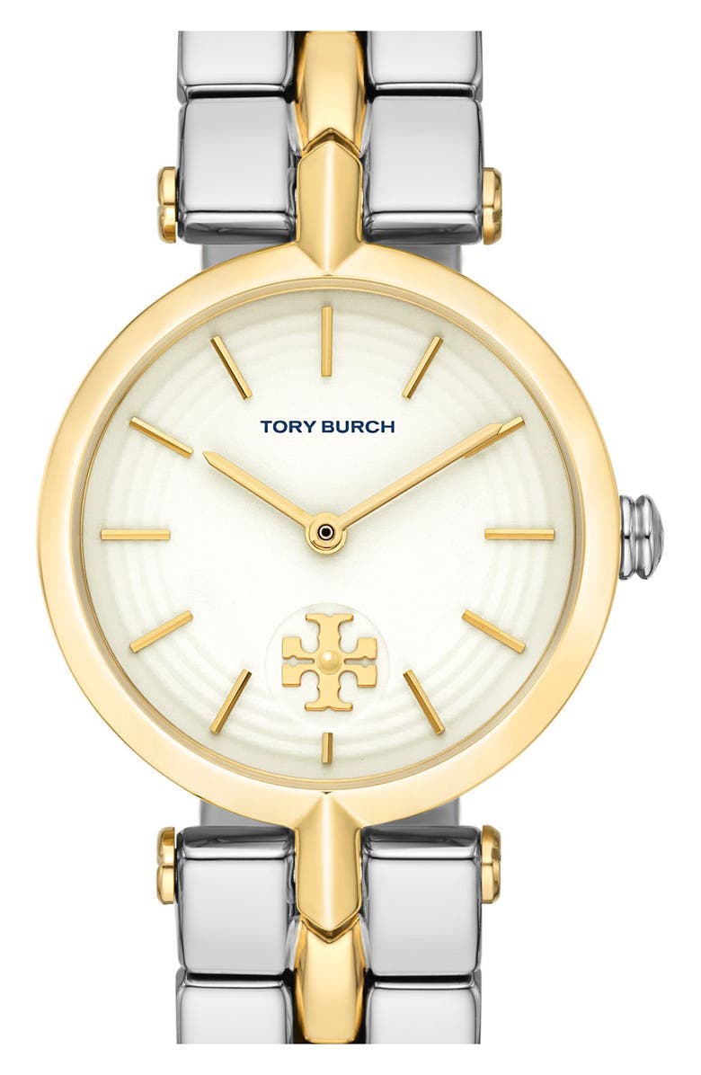 Tory Burch The Kira Two-Tone Bracelet Watch, 30mm | Nordstrom