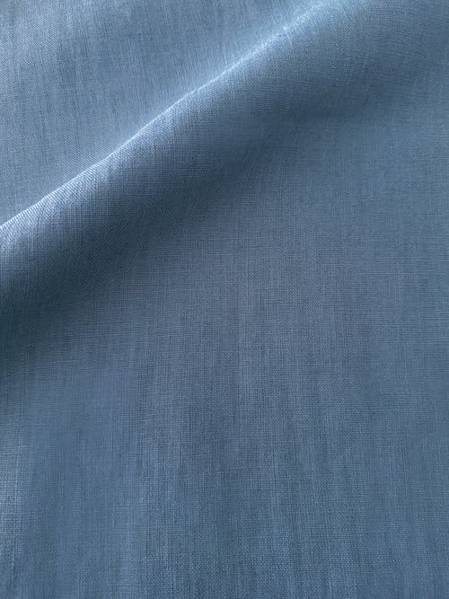 Anaya So Soft Linen Pillow Down Alternative Insert In Stonewashed Blue