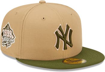 New Era Men's New Era Khaki/Olive New York Yankees Pink Undervisor 59FIFTY  Fitted Hat