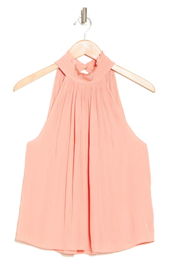 Ramy Brook Arthur Micropleat Halter Top In Pink