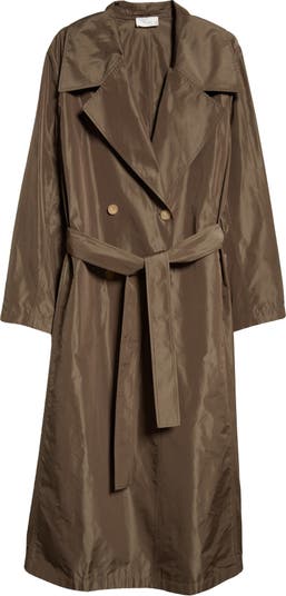 The Row Cadel Oversize Polyester Silk Double Breasted Trench