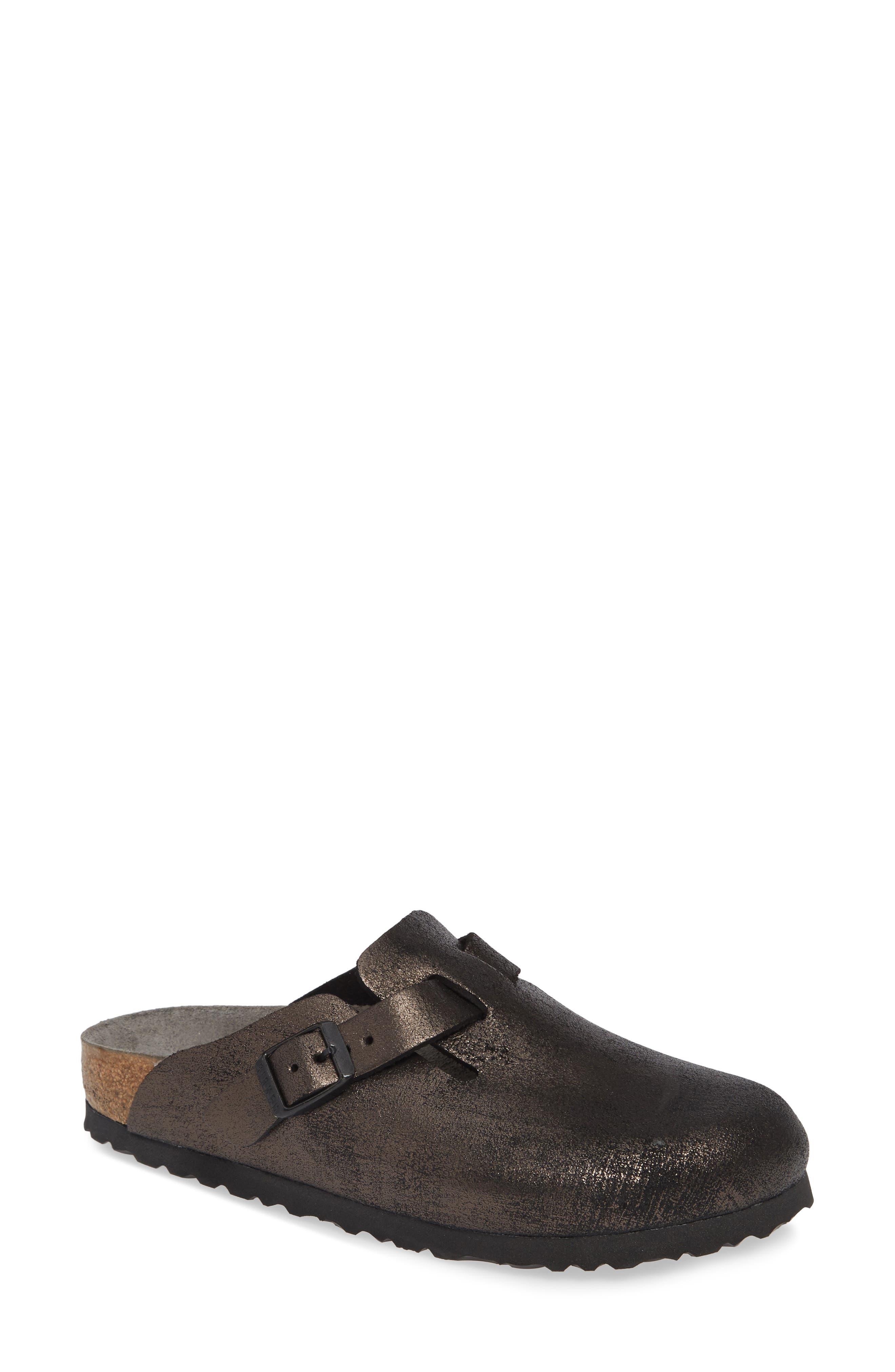 birkenstock clogs metallic