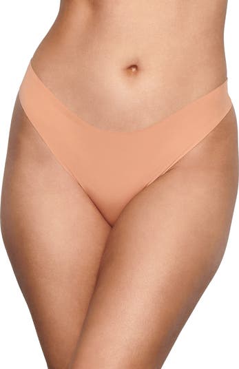 NWT Skims Naked Dipped Front Thong in Desert Women's L