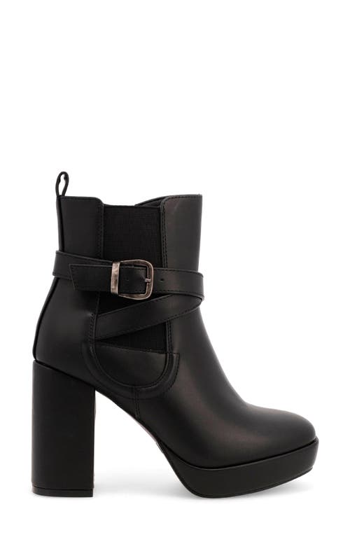 Shop Mia Esther Block Heel Platform Bootie In Black