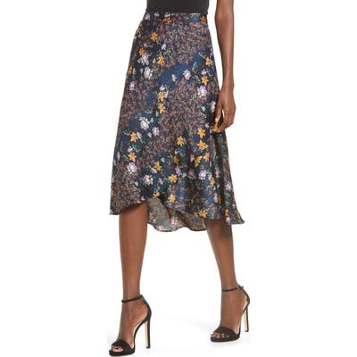 Vero Moda Isabel Satin Skirt, Blue