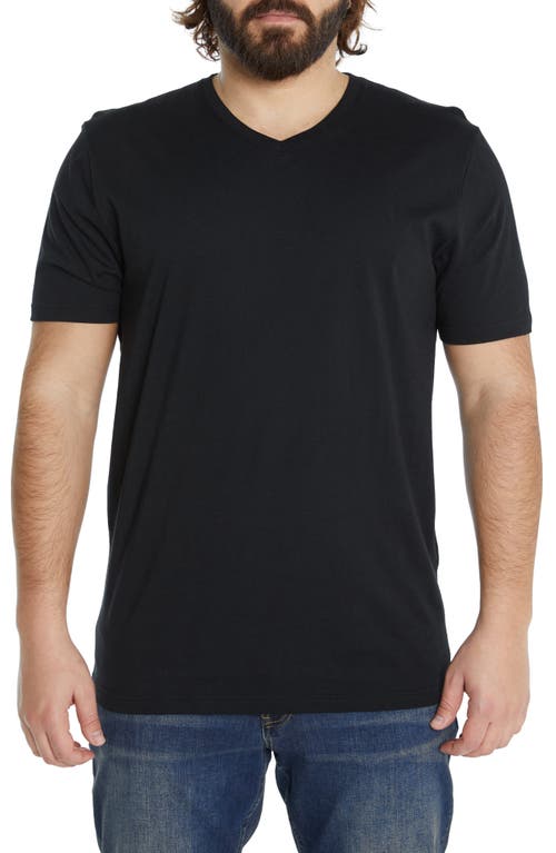 Johnny Bigg Essential V-Neck T-Shirt in Black