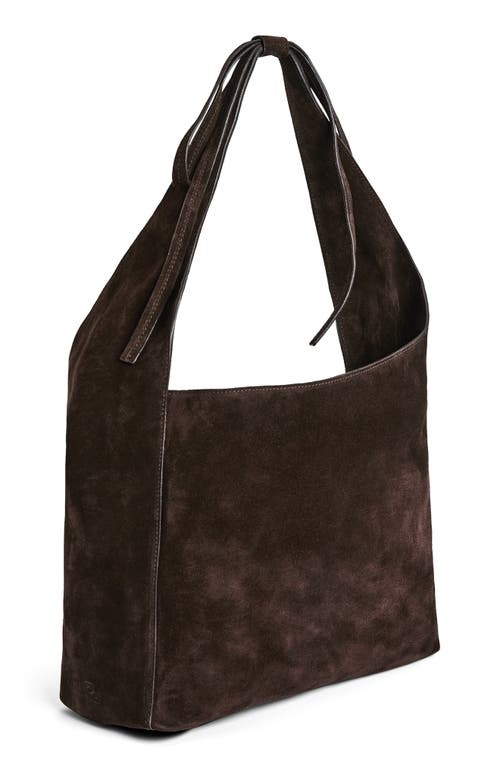 Shop Reformation Medium Vittoria Leather Tote In Boss Suede