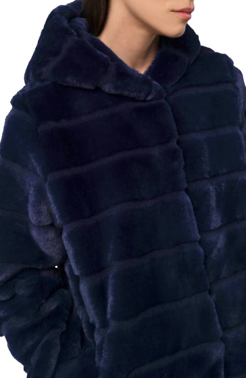 Shop Apparis Goldy Recycled Polyester Pluche™ Faux Fur Coat In Ink