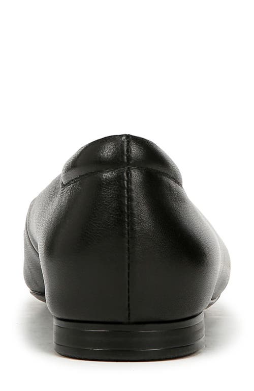 Naturalizer Vivienne Womens Padded Insole Slip On Flats In Black Leather