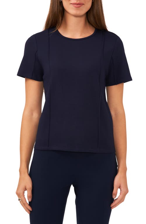 halogen(r) Seamed Knit Top in Classic Navy