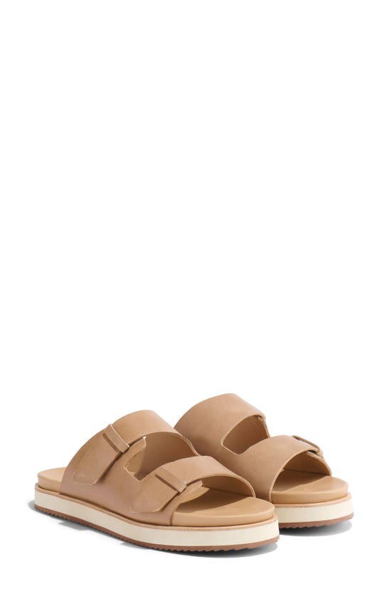 Shop Nisolo Ella Go-to Platform Slide Sandal In Almond