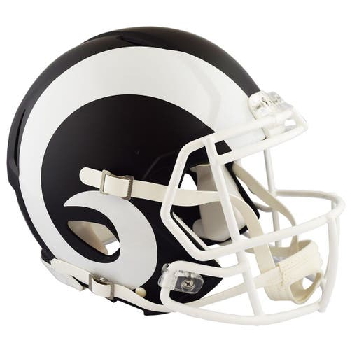RIDDELL Los Angeles Rams Black Matte Alternate Speed Full-Size Pro-Line Football Helmet