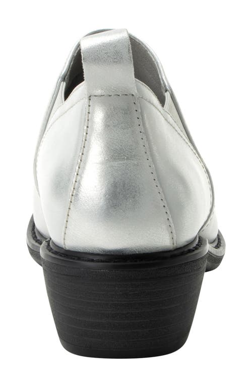 Alegria By Pg Lite Merle Ankle Bootie In Silver White