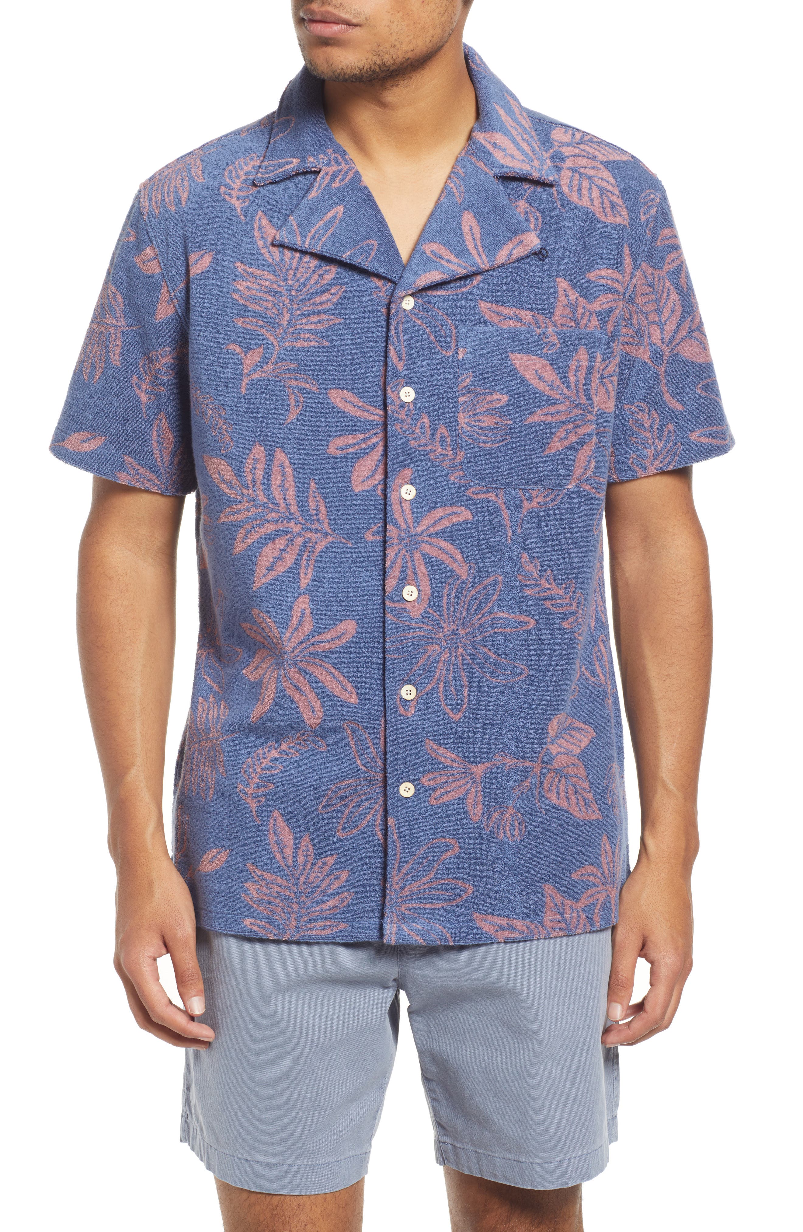 Faherty Cabana Floral Print Terry Cloth 