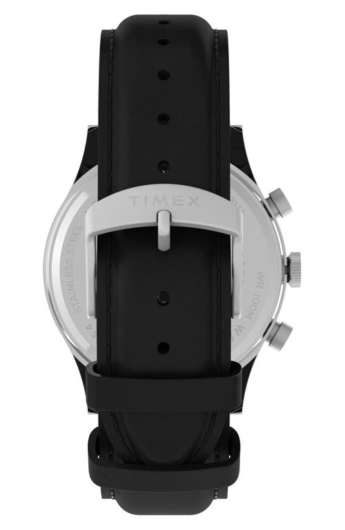 Timex Waterbury Traditional Chronograph Quartz Silver Dial Men's Watch Tw2w48100 In Black
