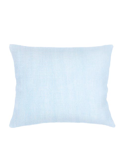 Anaya So Soft Linen Dutch Euro Pillow With Down Alternative Insert In Sky Blue