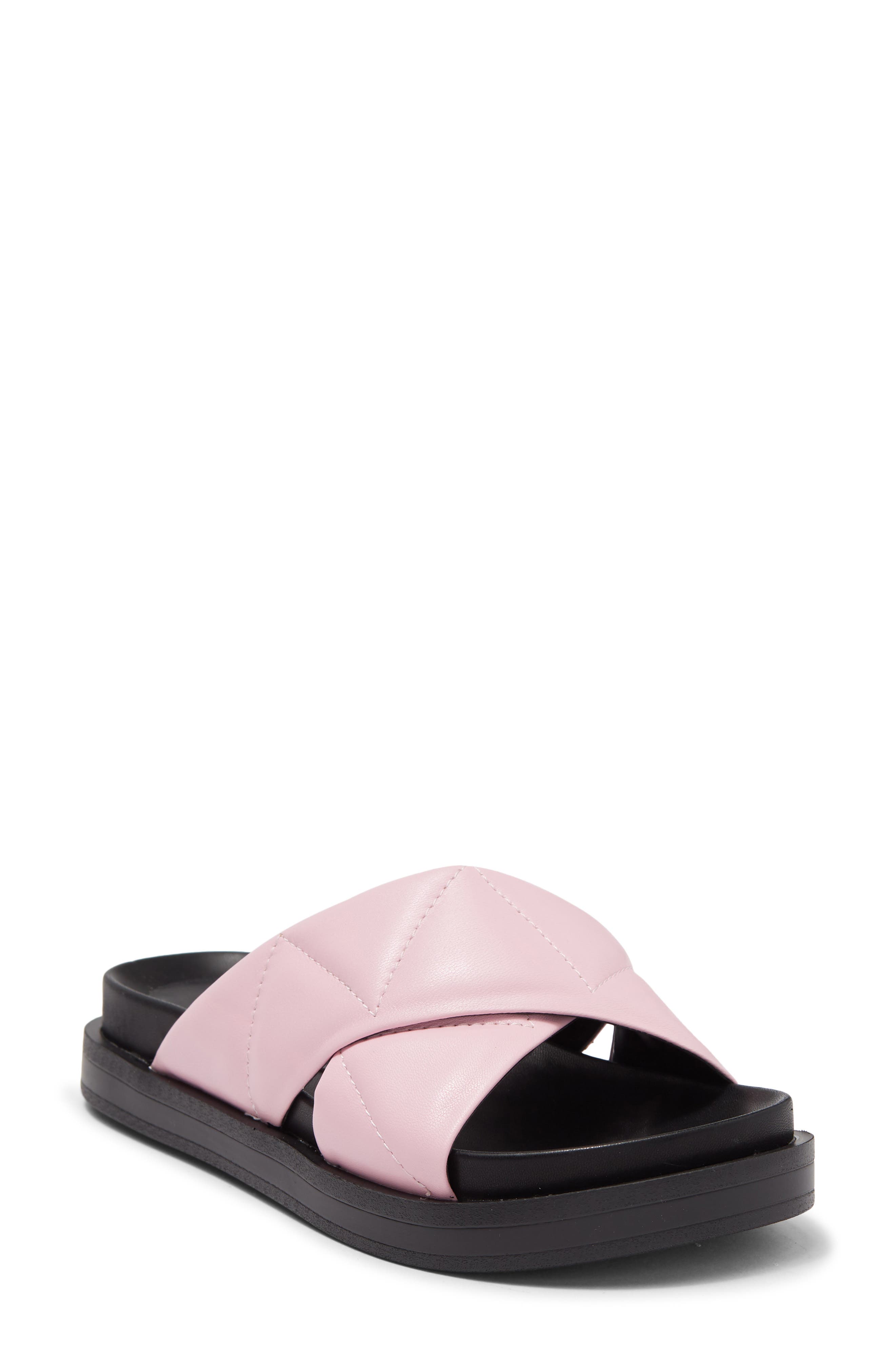 Aerosoles Aersoles Linney Slide Sandal In Pink Leather