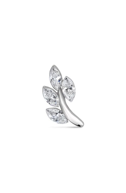 MARIA TASH MARIA TASH DIAMOND VINE SINGLE THREADED STUD EARRING 