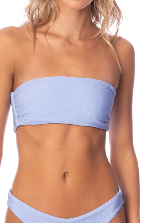 Serenity Blue Bora Strapless Reversible Bikini Top