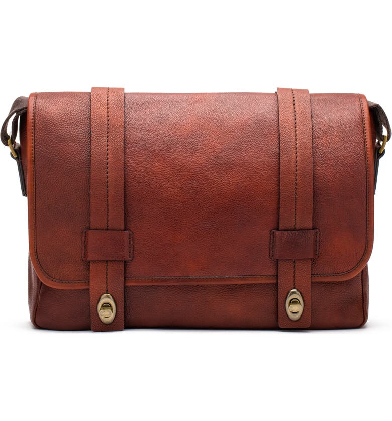 Bosca Leather Messenger Bag | Nordstrom