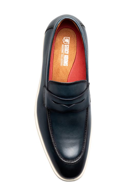 Shop Stacy Adams Spencer Penny Loafer In Navy