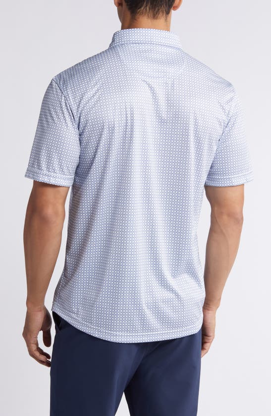 SWANNIES SWANNIES TANNER DIAMOND PRINT GOLF POLO 