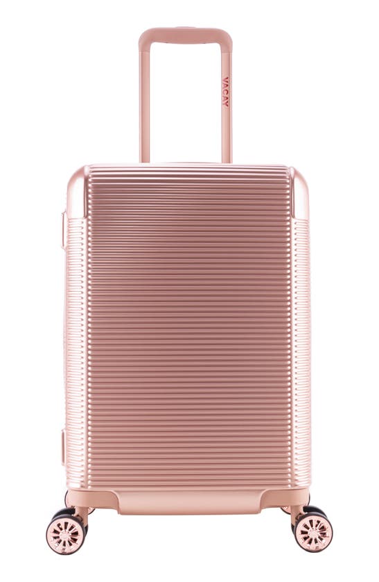 Vacay Drift Rose Gold 22-inch Hardside Spinner Carry-on In Pink