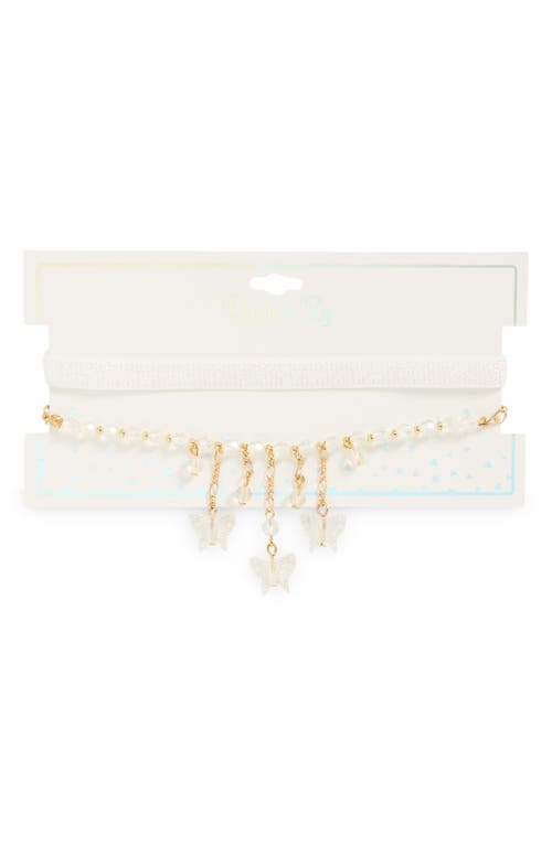 Ruby & Ry Kids' Layered Charm Choker Necklace in Gold at Nordstrom
