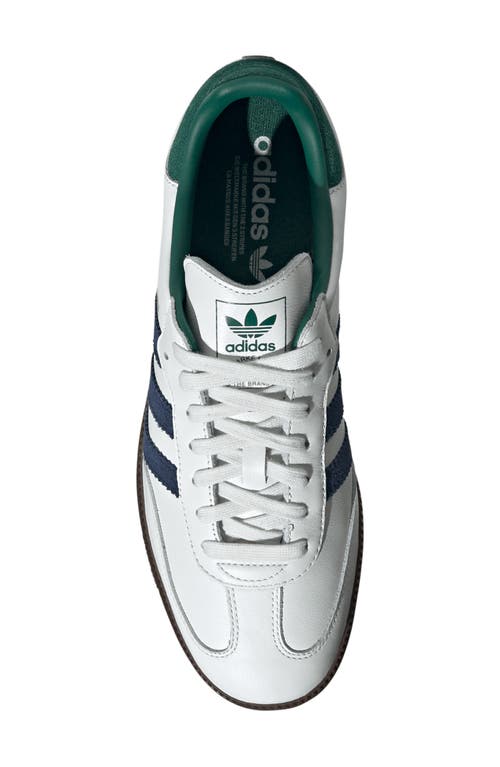 Shop Adidas Originals Adidas Gender Inclusive Samba Og Sneaker In Black White/collegiate Green