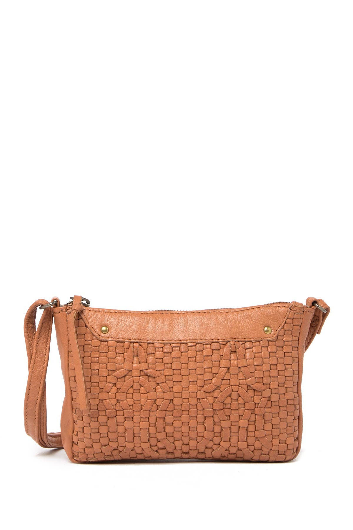 woven leather crossbody