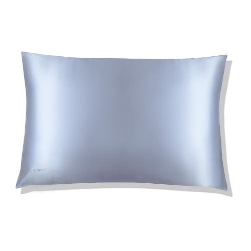 Drowsy Sleep Co . Queen Silk Pillowcase In Blue Belle