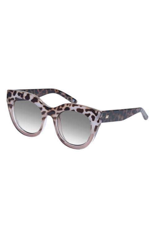 Shop Le Specs Air Heart 51mm Cat Eye Sunglasses In Cookie Tort/mocha Splice