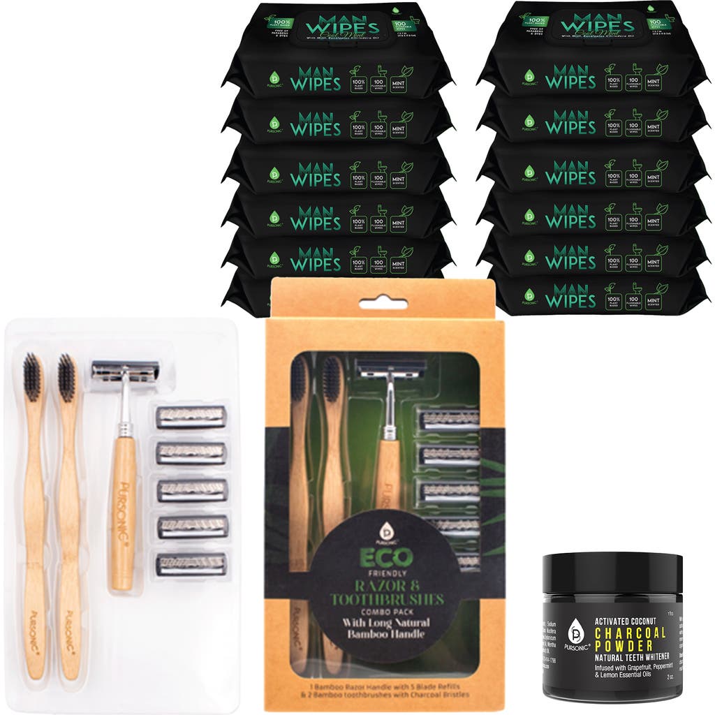 Pursonic Men's Grooming Essentials Bundle In White