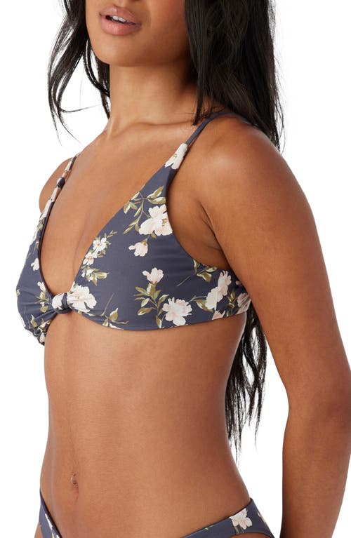 Shop O'neill Kendra Floral Pismo Bikini Top In Periscope