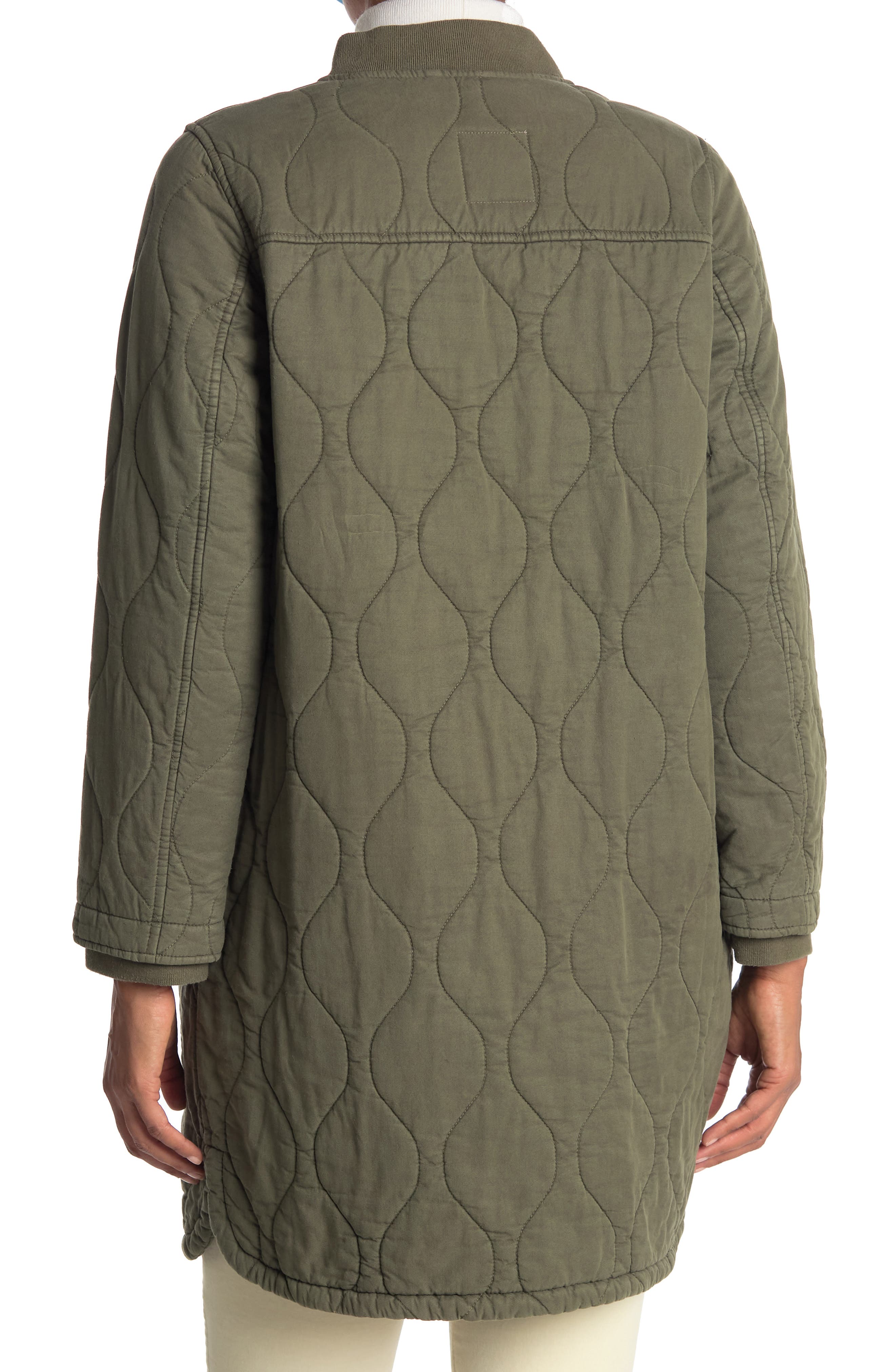 cotton quilted bomber jacket