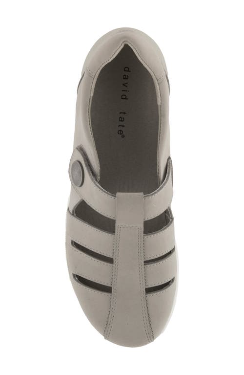 David Tate Optic Flat In Gray Nubuck