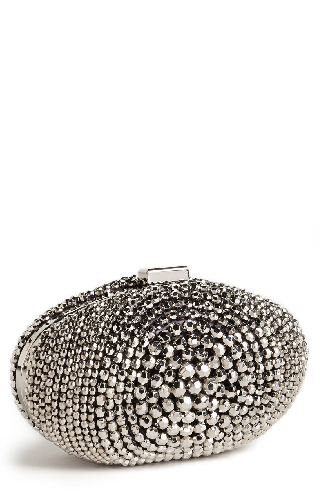 Glint Metallic Beaded Clutch Nordstrom