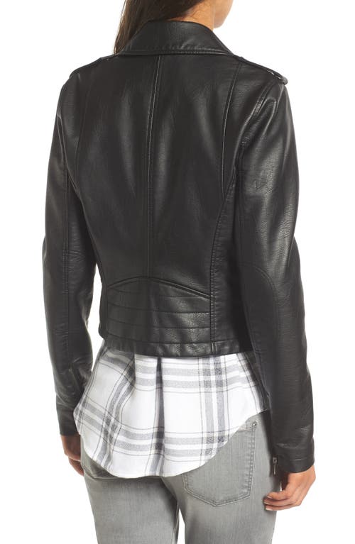 Shop Levi's Faux Leather Moto Jacket In Black