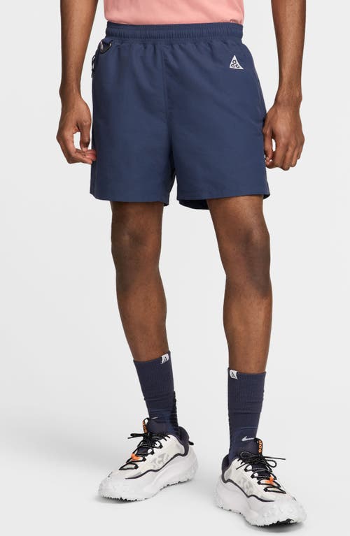 Nike Acg Reservoir Goat Water Repellent Hybrid Shorts In Blue