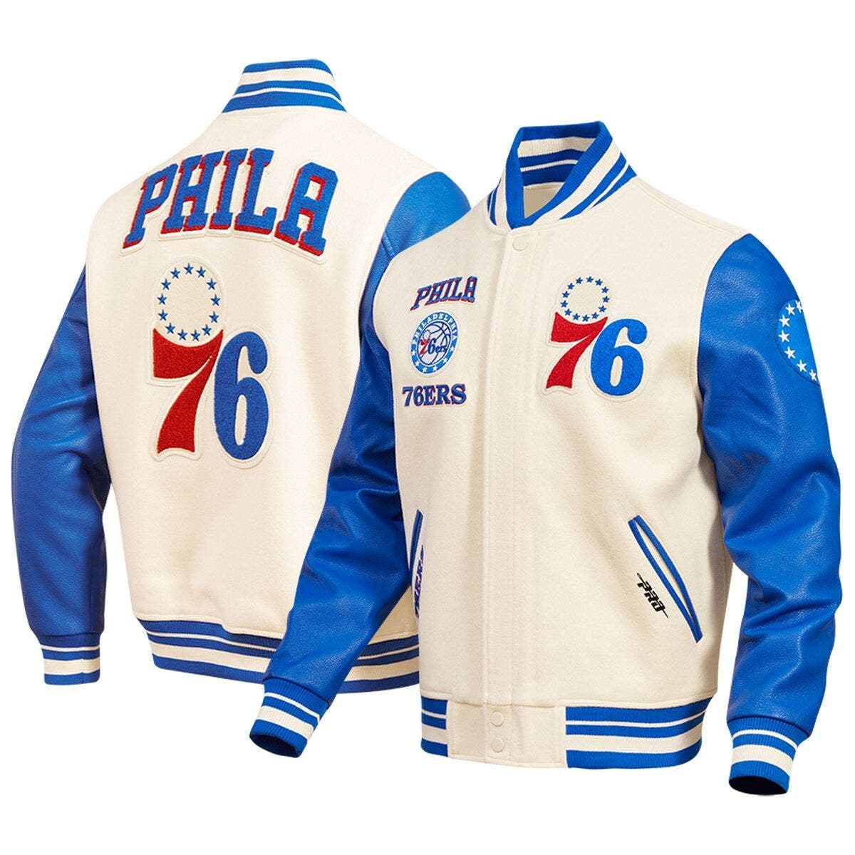 PRO STANDARD Men's Pro Standard Cream Philadelphia 76ers Retro Classic